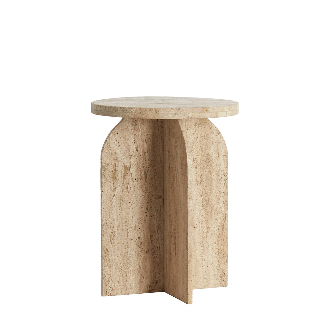 Otinia Travertine Side Table - Sand Light & Living 9