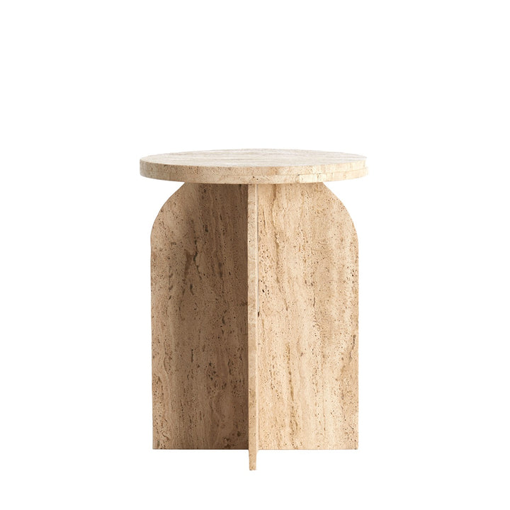 Otinia Travertine Side Table - Sand Light & Living 11