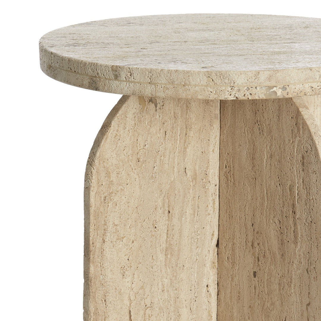Otinia Travertine Side Table - Sand Light & Living 14