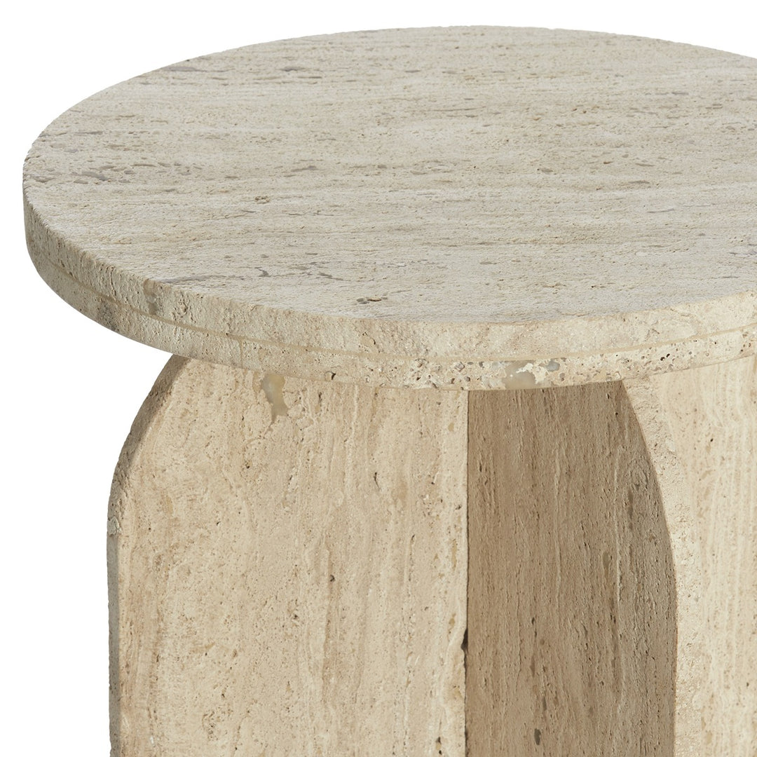 Otinia Travertine Side Table - Sand Light & Living 16