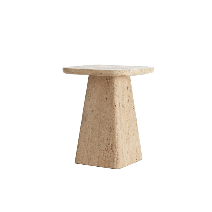 Kepami Travertine Side Table - Sand Light & Living 1