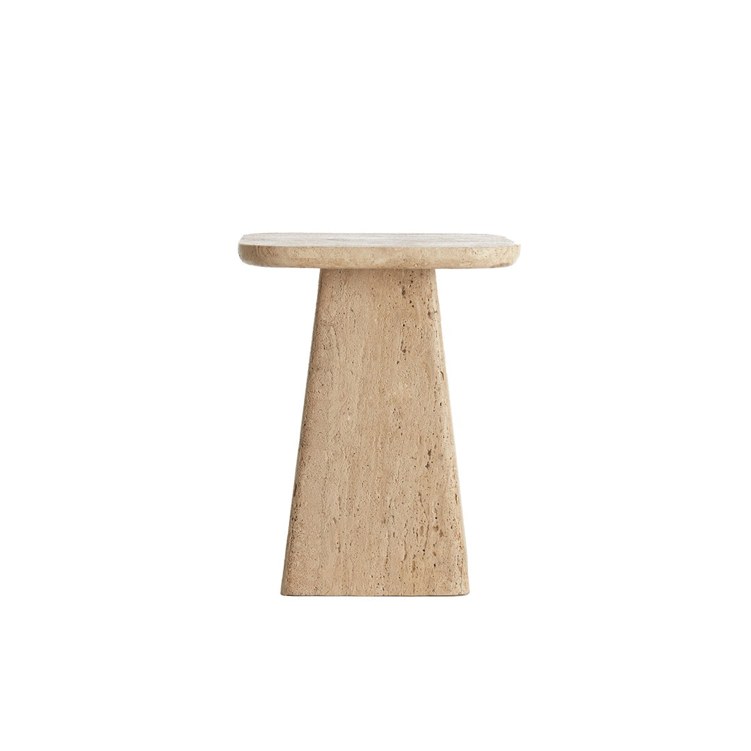 Kepami Travertine Side Table - Sand Light & Living 5