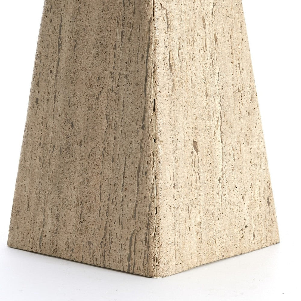 Kepami Travertine Side Table - Sand Light & Living 6