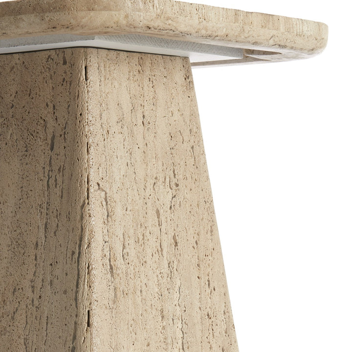 Kepami Travertine Side Table - Sand Light & Living 8