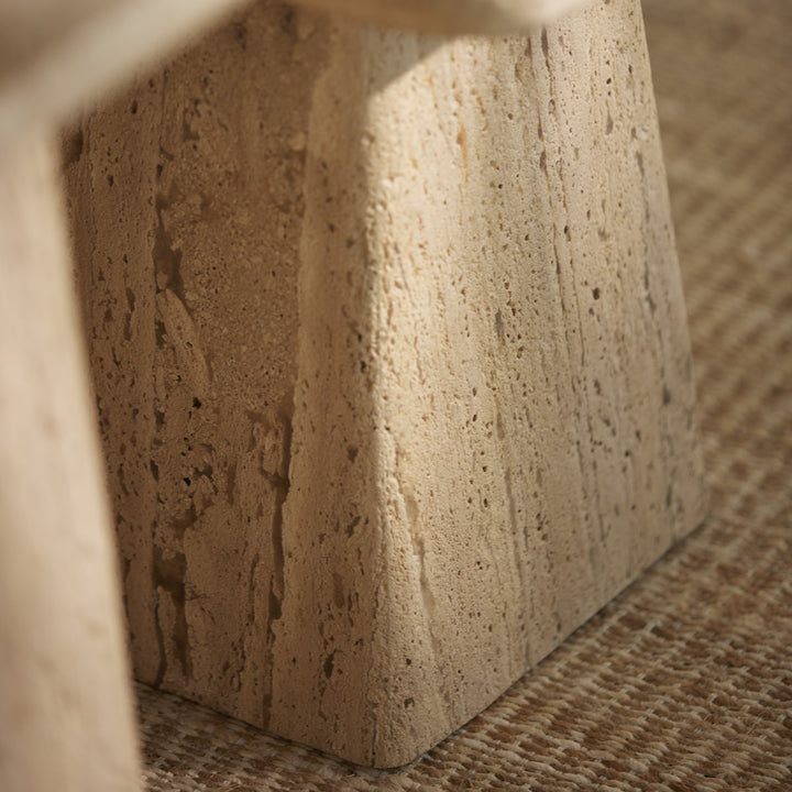 Kepami Travertine Side Table - Sand Light & Living 10