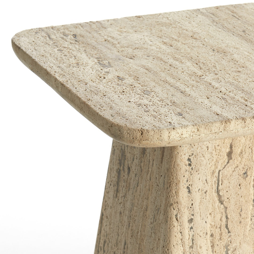 Kepami Travertine Side Table - Sand Light & Living 13
