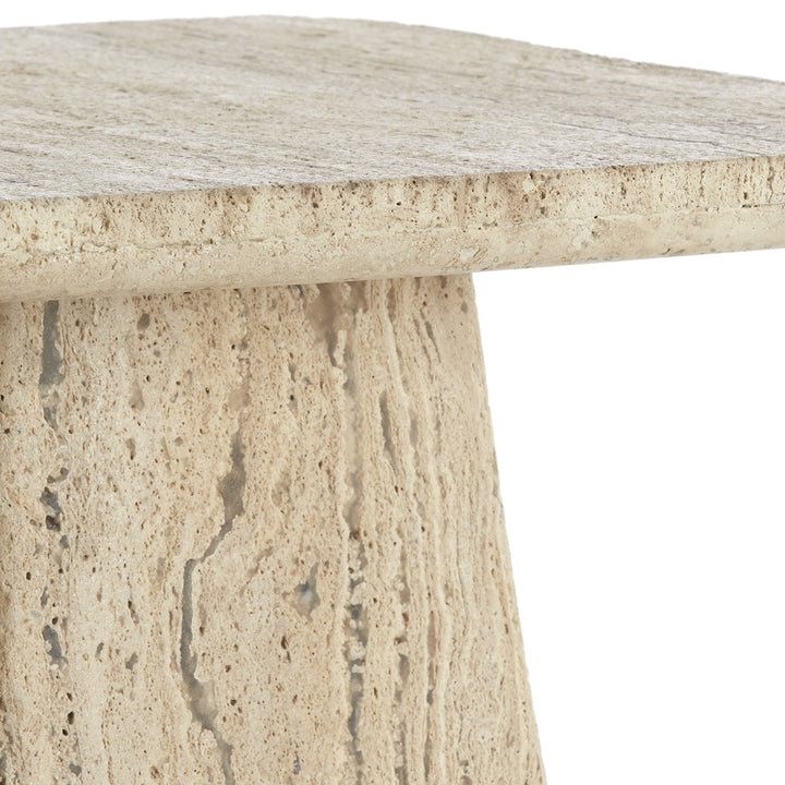 Kepami Travertine Side Table - Sand Light & Living 15