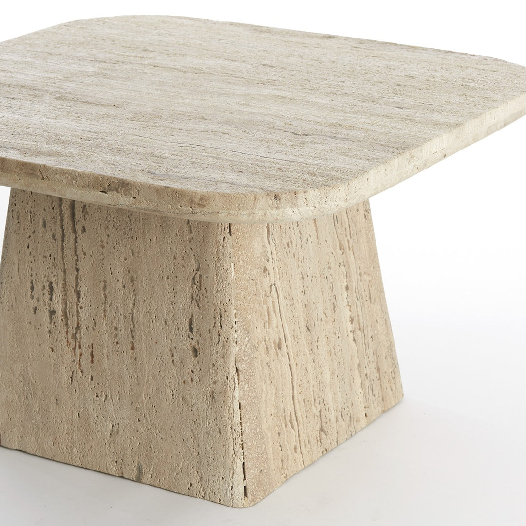 Kepami Travertine Square Coffee Table - Sand Light & Living 7