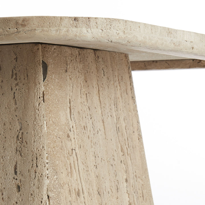 Kepami Travertine Square Coffee Table - Sand Light & Living 9