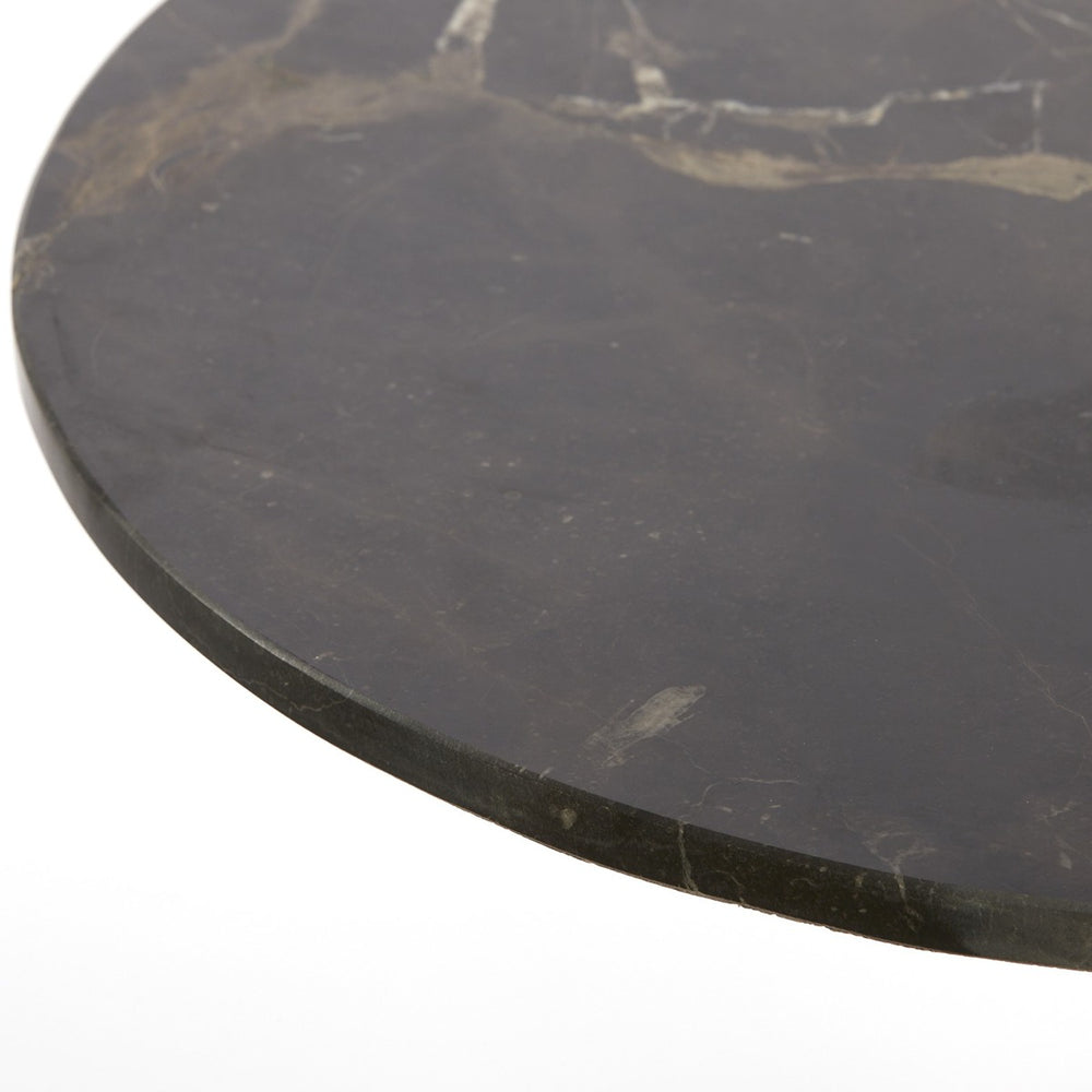 Pazo Marble Side Table - Dark Brown Light & Living 2