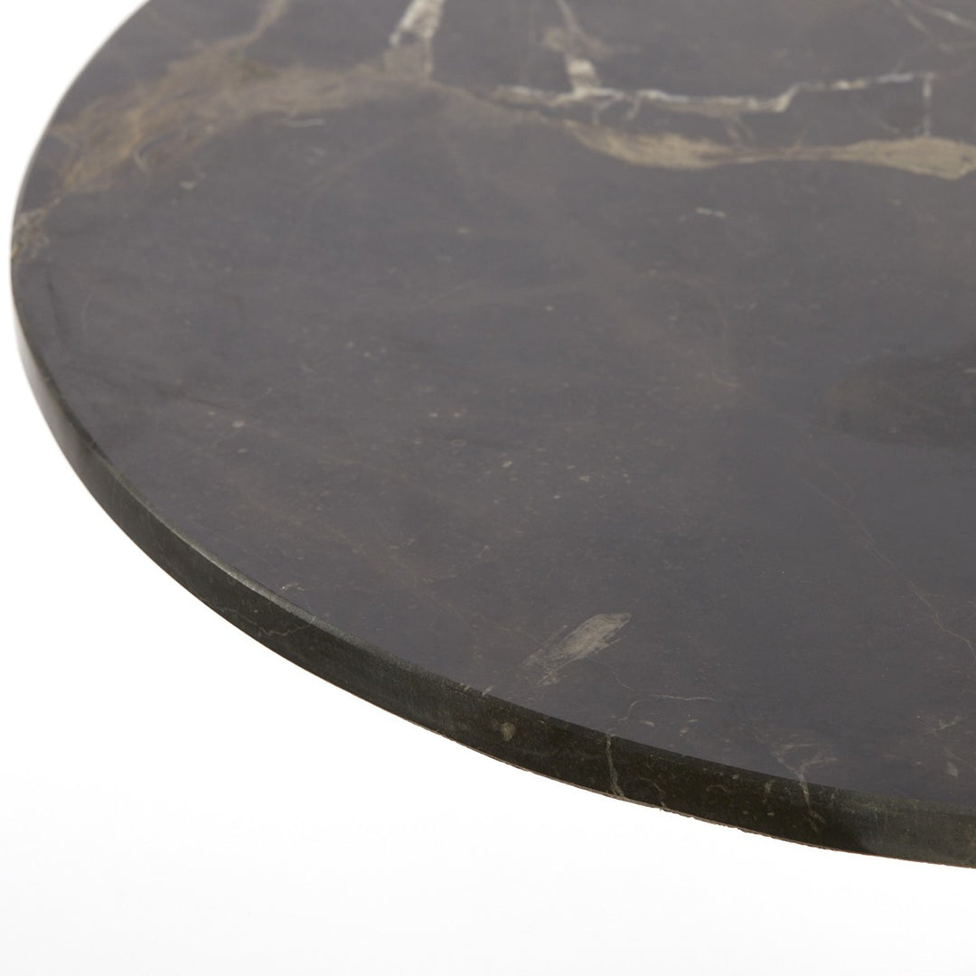 Pazo Marble Side Table - Dark Brown Light & Living 2