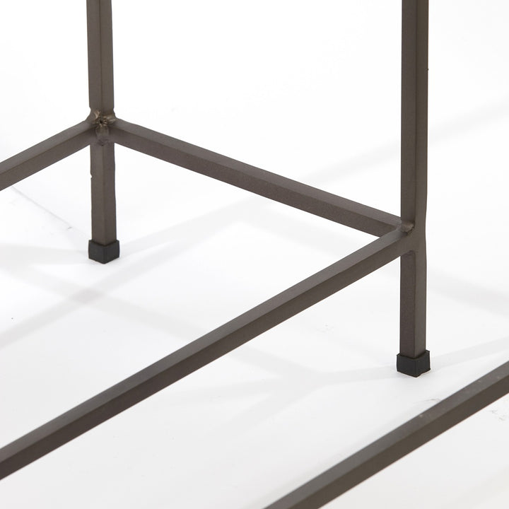 Morena Set of 2 Console Tables - Brown Marble Light & Living 7