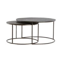 Light & Living Set of 2 Talca Dark Brown Coffee Tables