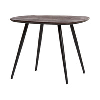 Light & Living Set of 3 Viejo Brown Wood & Black Coffee Tables