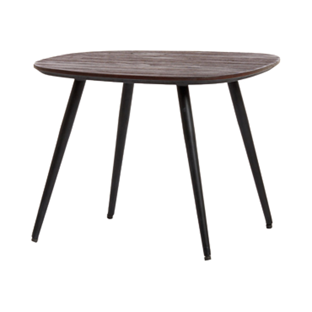 Light & Living Set of 3 Viejo Brown Wood & Black Coffee Tables