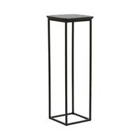 Light & Living Set of 2 Quenza Pillars - Acacia Wood & Black