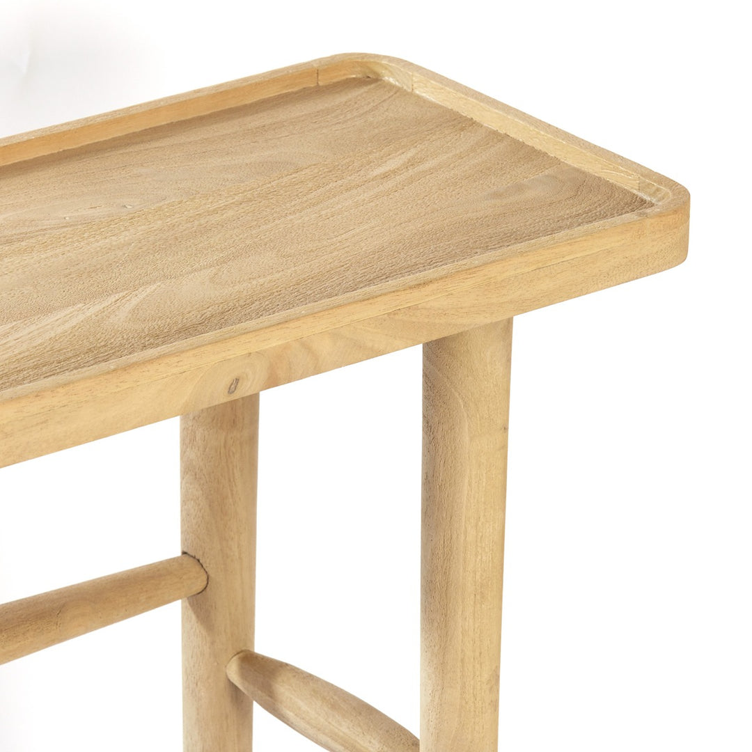 Qiano Mango Wood Console Table - Natural Light & Living 5