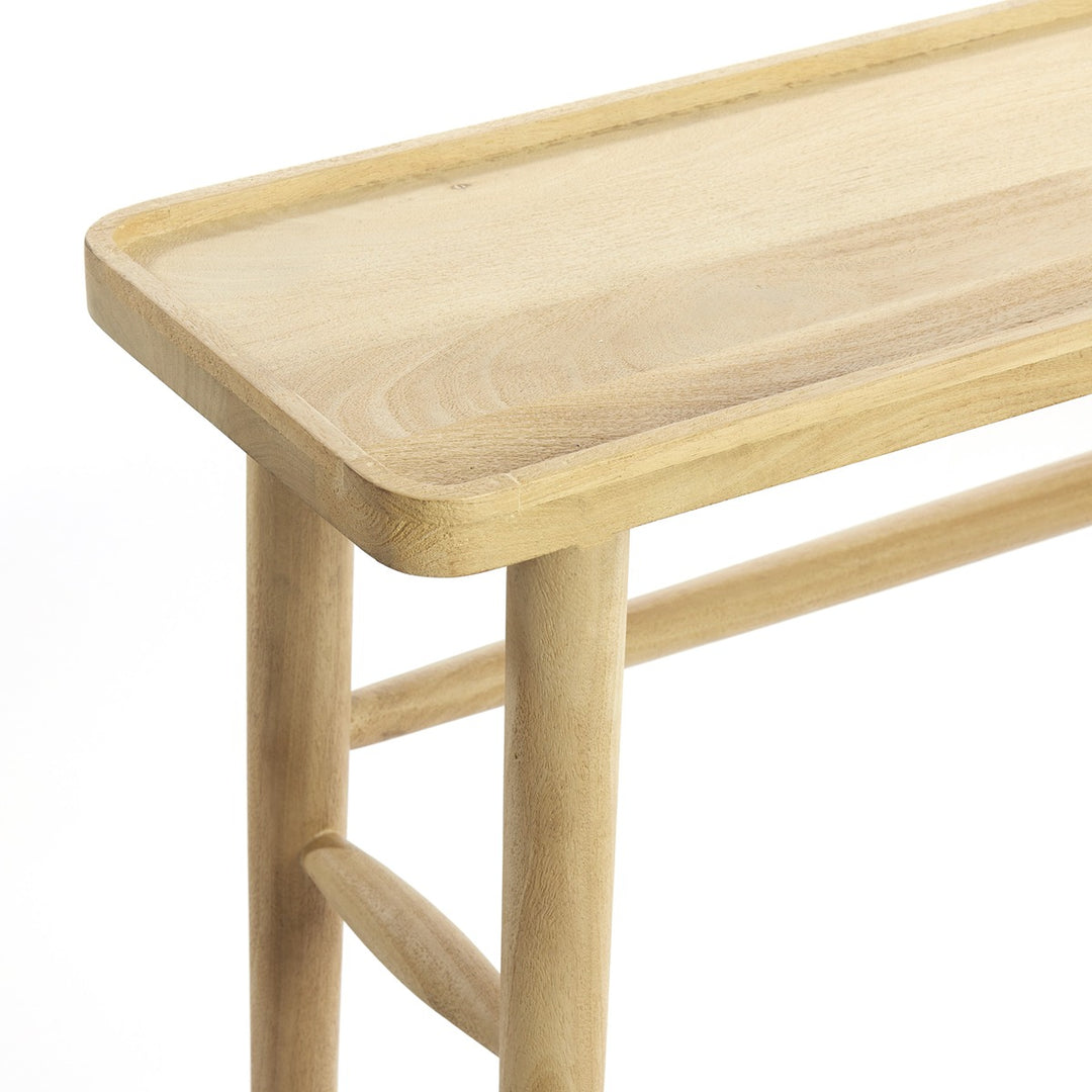Qiano Mango Wood Console Table - Natural Light & Living 10