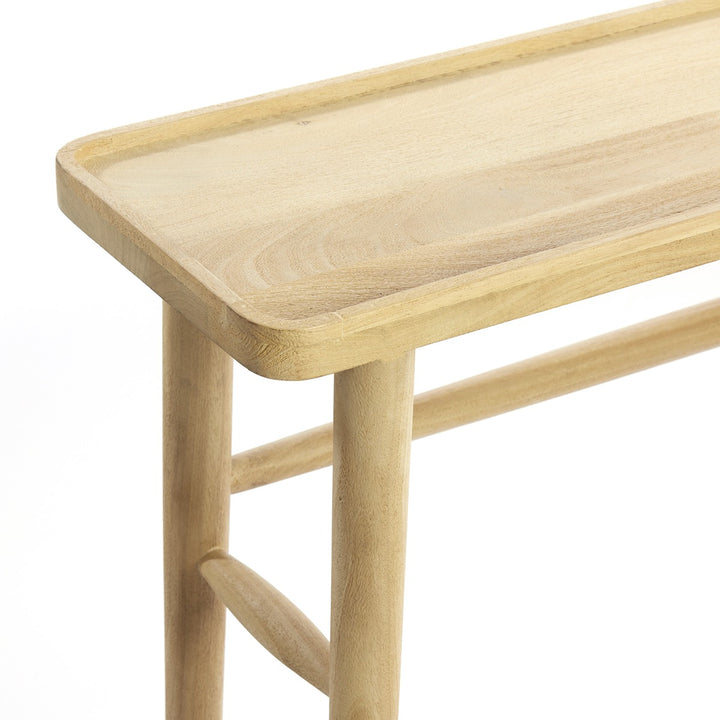 Qiano Mango Wood Console Table - Natural Light & Living 10