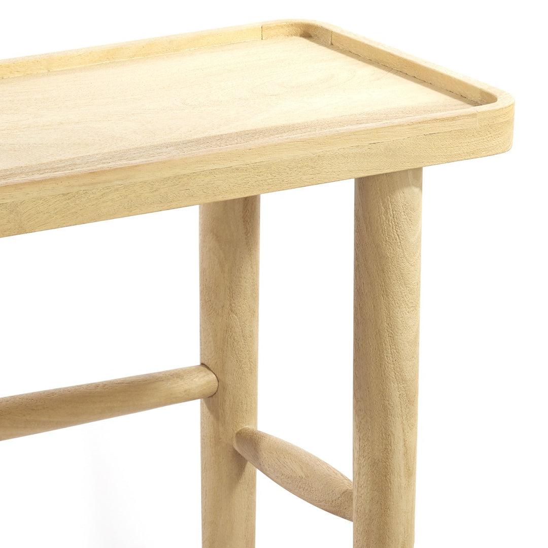 Qiano Mango Wood Console Table - Natural Light & Living 11