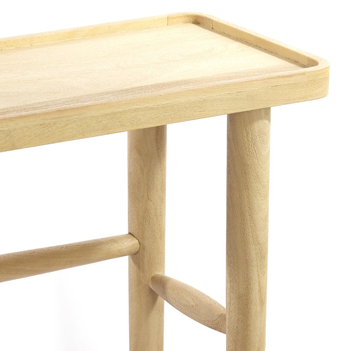 Qiano Mango Wood Console Table - Natural Light & Living 11
