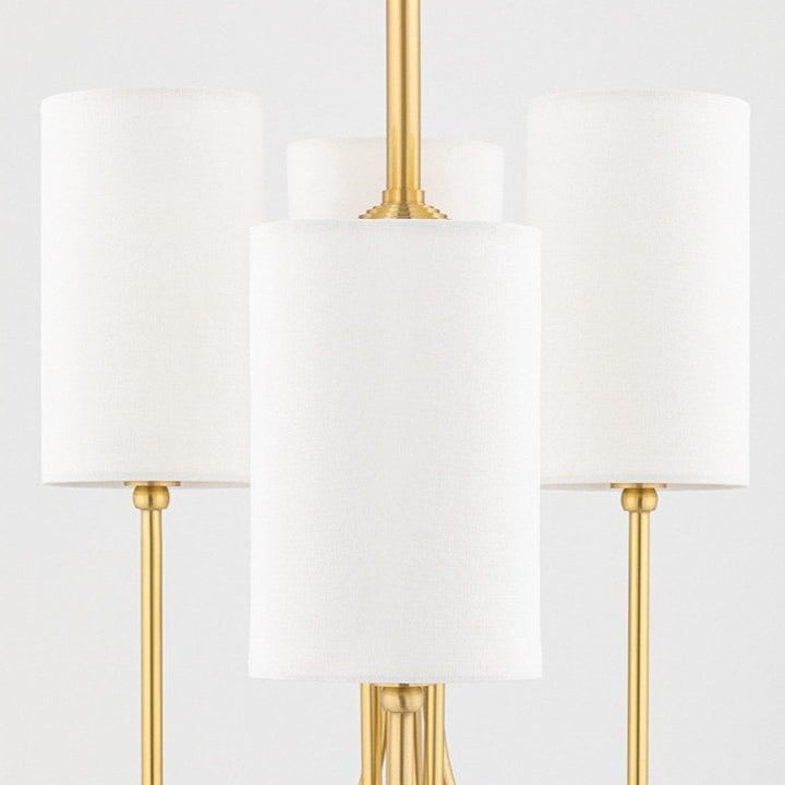 0 6 Light Chandelier - Aged Brass Hudson Valley Lighting 6