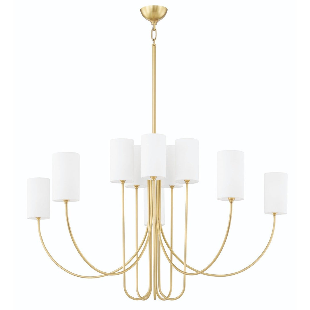 0 10 Light Chandelier - Aged Brass Hudson Valley Lighting 1