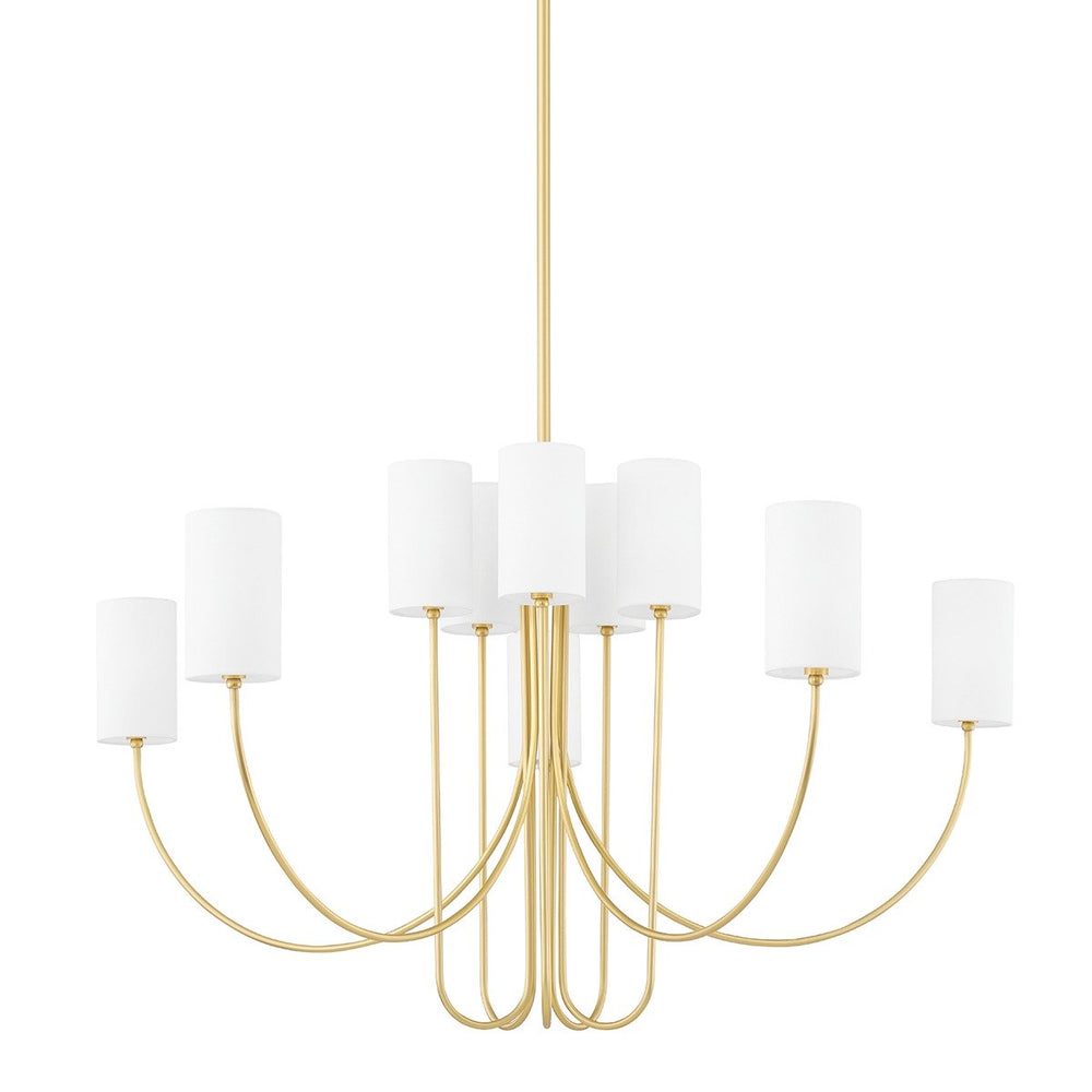 0 10 Light Chandelier - Aged Brass Hudson Valley Lighting 2