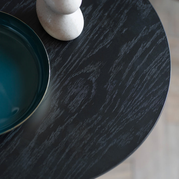 Burley Round Side Table - Black GalleryDirect 3
