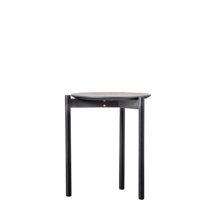 Burley Round Side Table - Black GalleryDirect 4