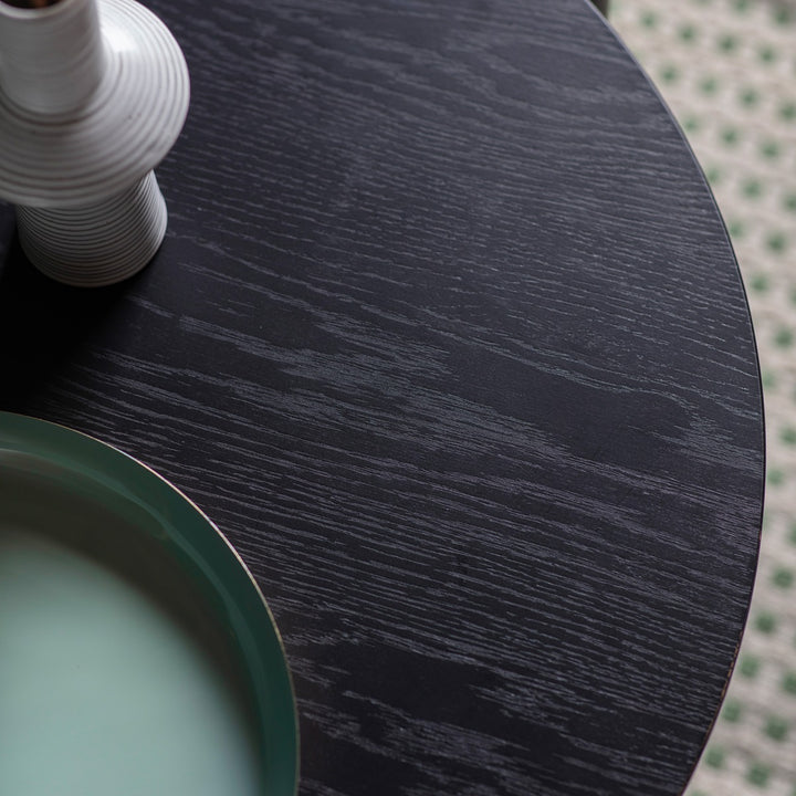 Burley Round Coffee Table - Black GalleryDirect 3
