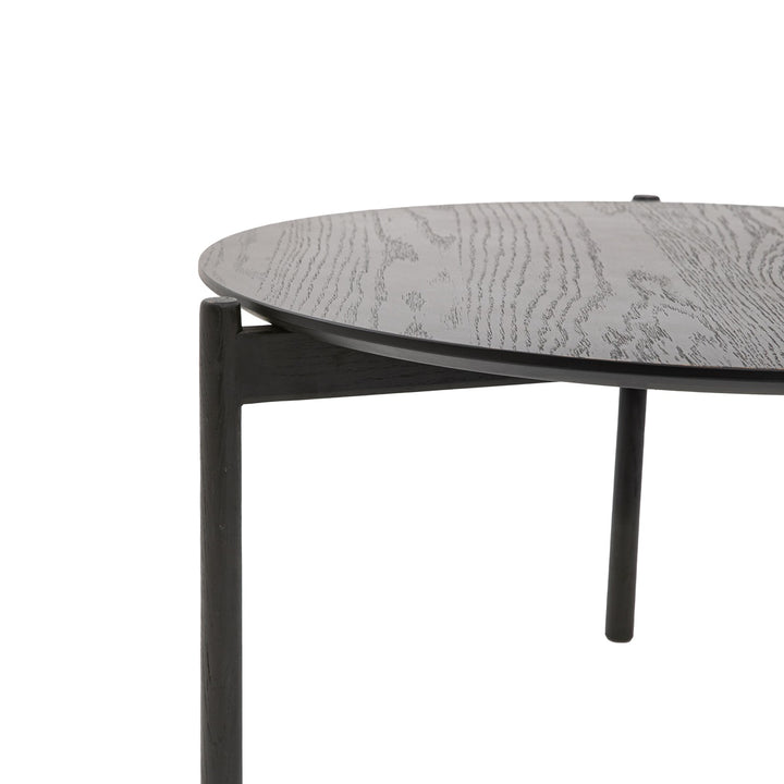 Burley Round Coffee Table - Black GalleryDirect 5