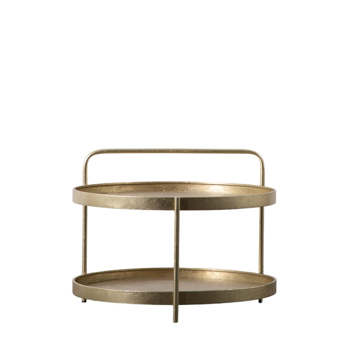 Sennen Round Coffee Table - Gold GalleryDirect 1