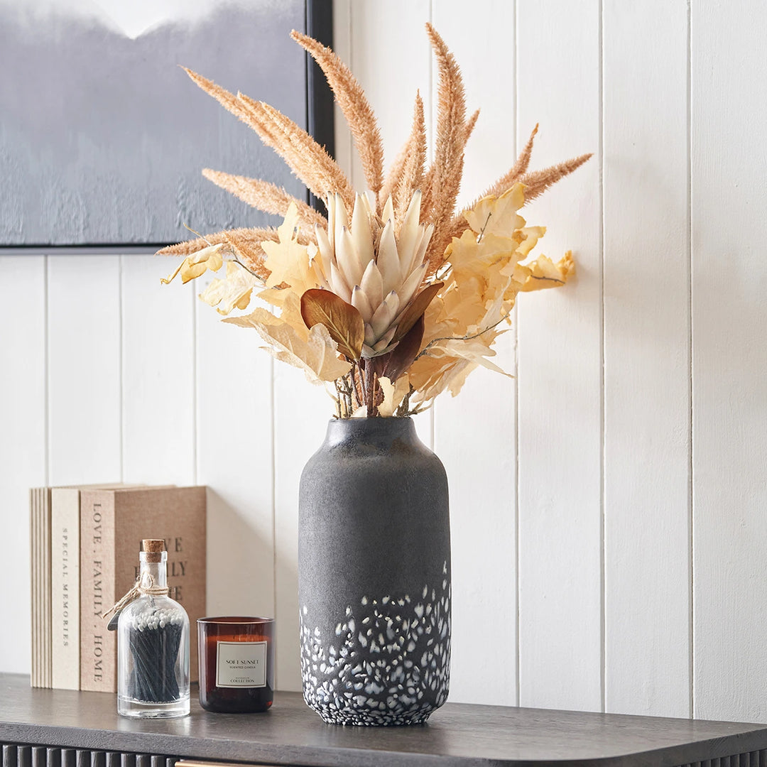 Etna Monochrome Glass Vase