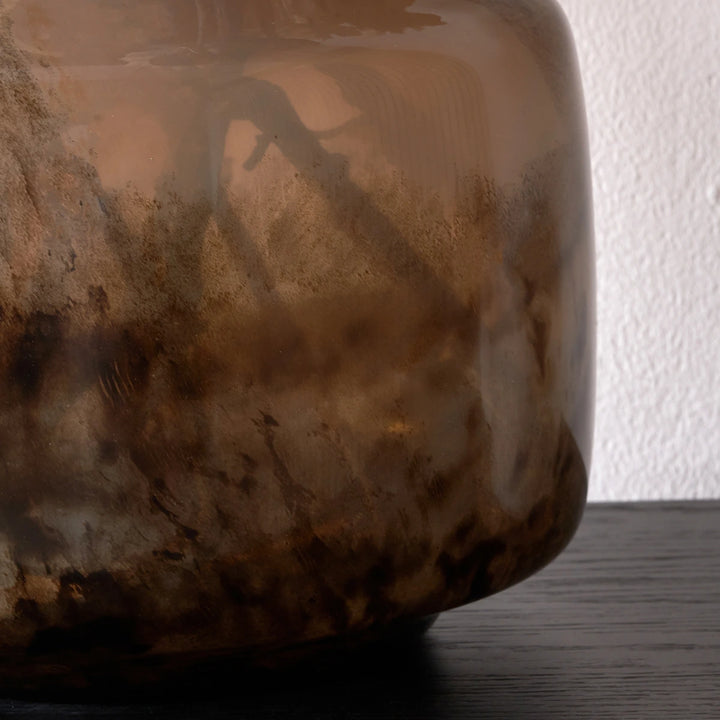 Cerdanya Brown & Beige Glass Vase