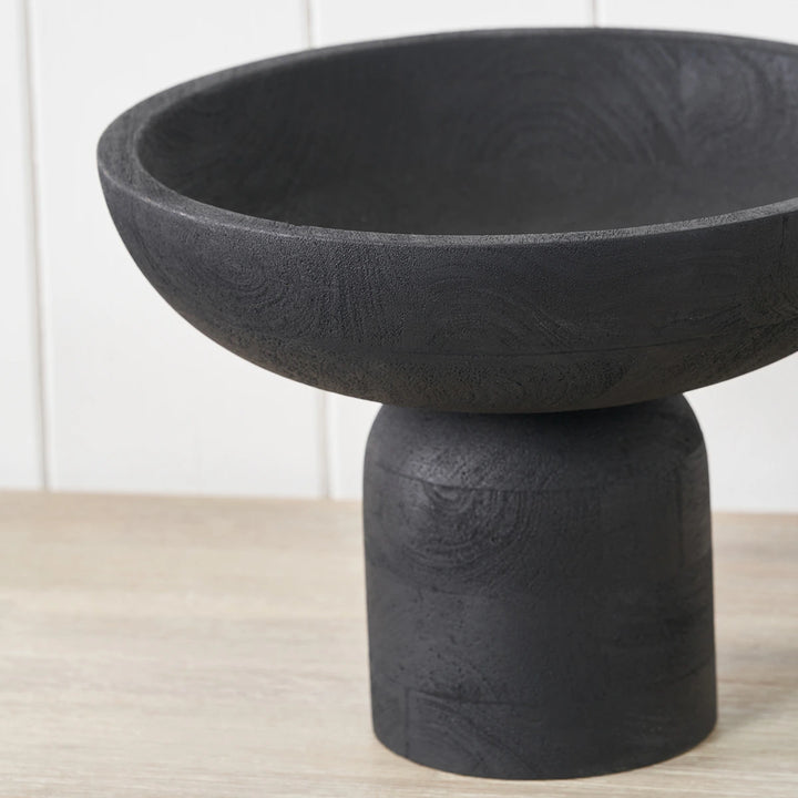 Handcarved Mango Wood Bowl - Black