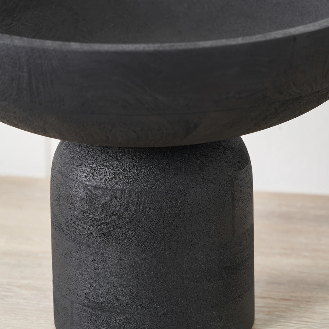 Handcarved Mango Wood Bowl - Black
