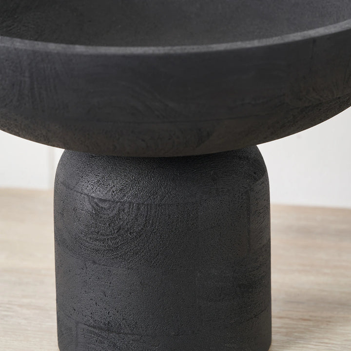 Handcarved Mango Wood Bowl - Black