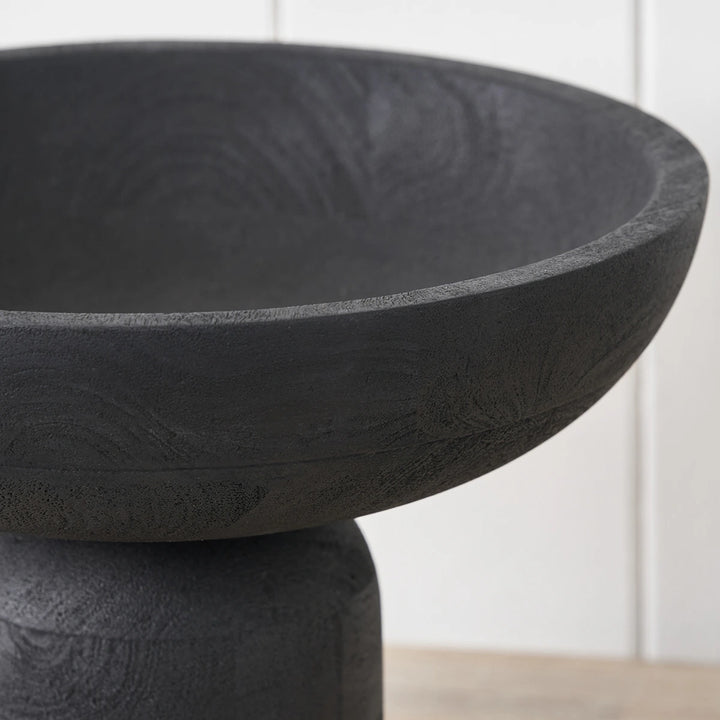 Handcarved Mango Wood Bowl - Black