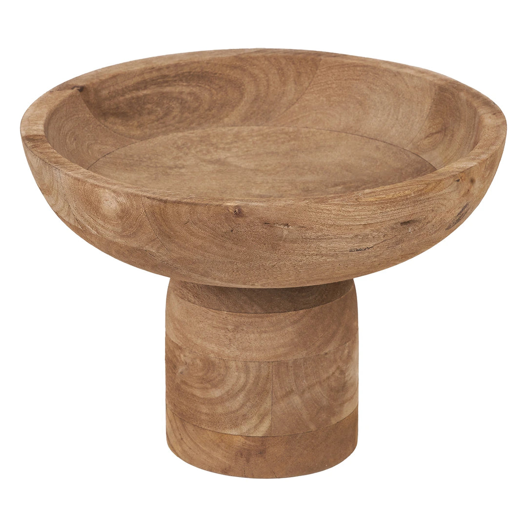 Handcarved Mango Wood Bowl - Natural