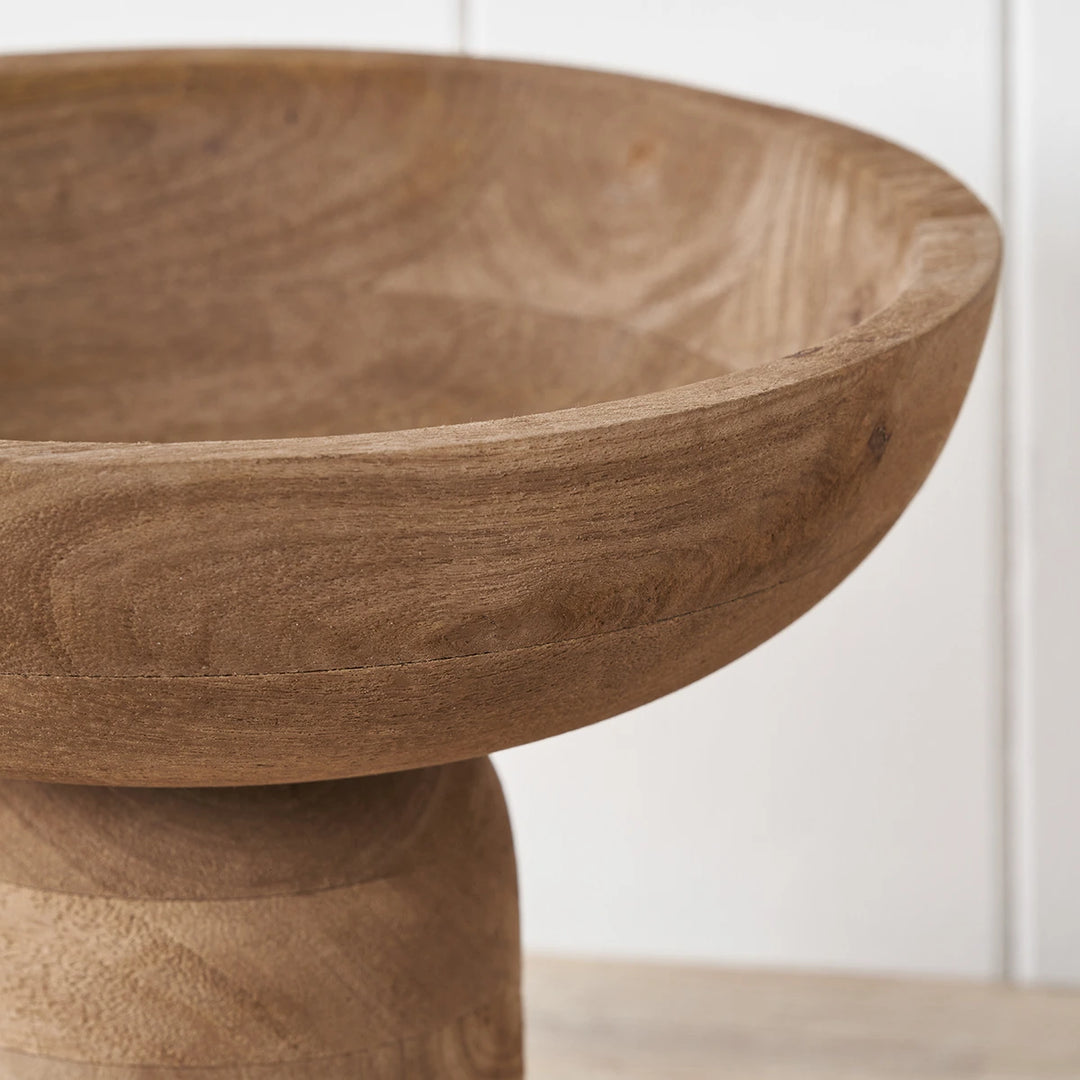Handcarved Mango Wood Bowl - Natural