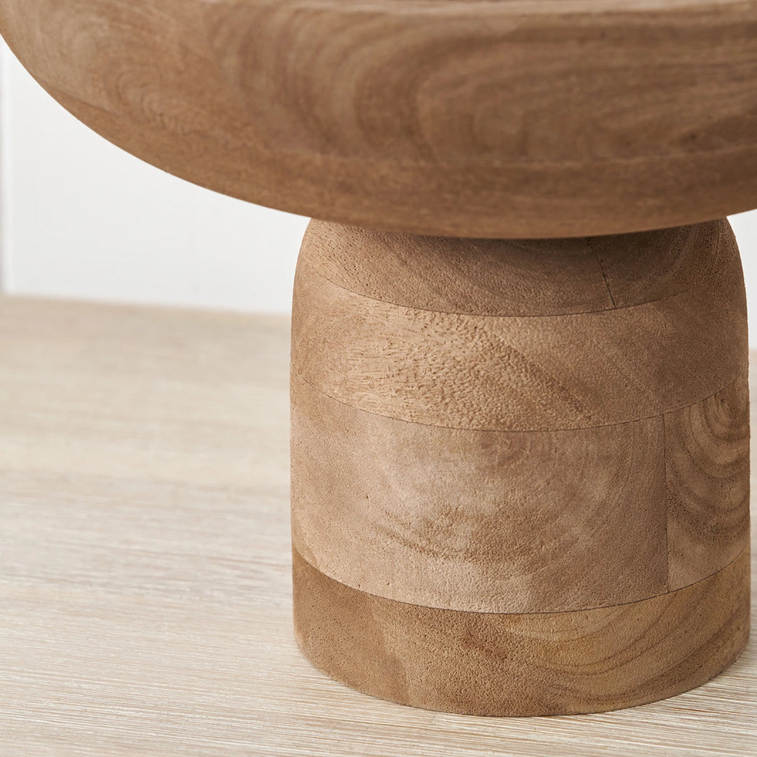Handcarved Mango Wood Bowl - Natural