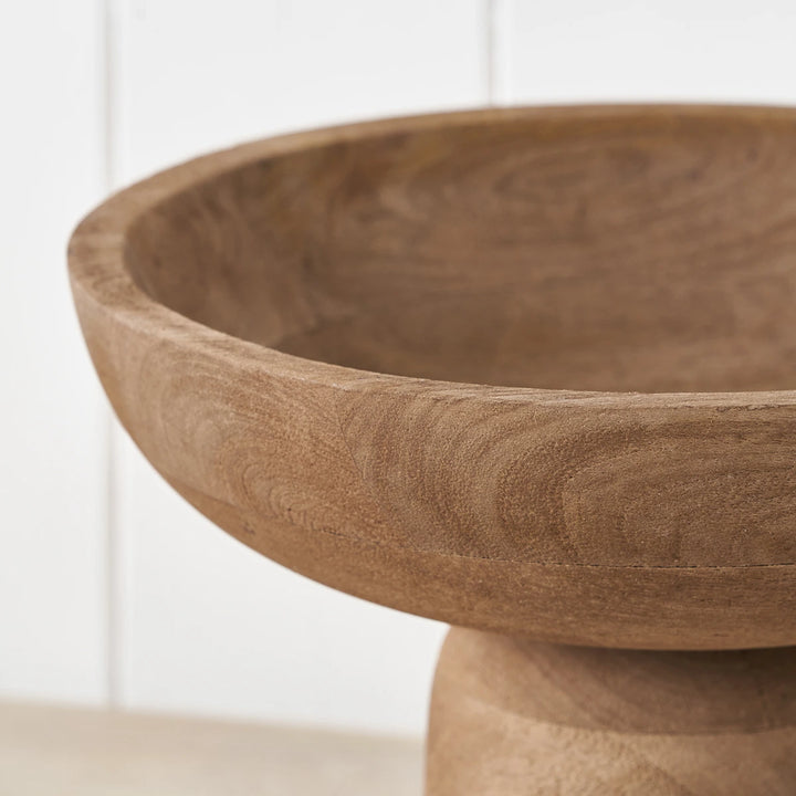 Handcarved Mango Wood Bowl - Natural
