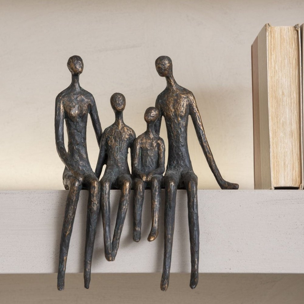 Libra Interiors Sitting Family Of Four Shelf Sculpture