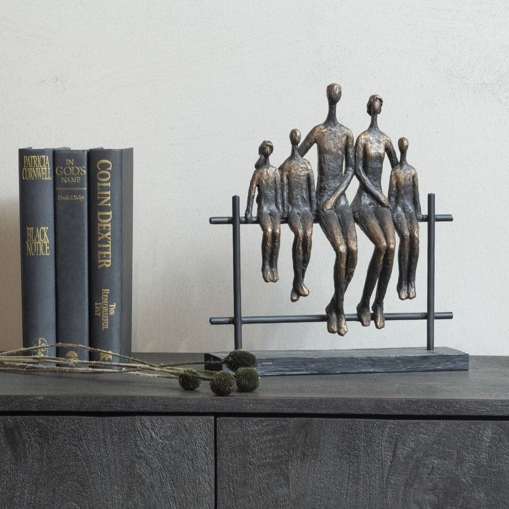 Libra Interiors Duxford Bench Family Of Five Sculpture