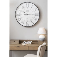 Libra Interiors Antique Wall Clock Grey