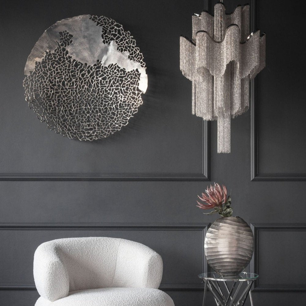 Libra Interiors Apo Aluminium Wall Plaque Coral