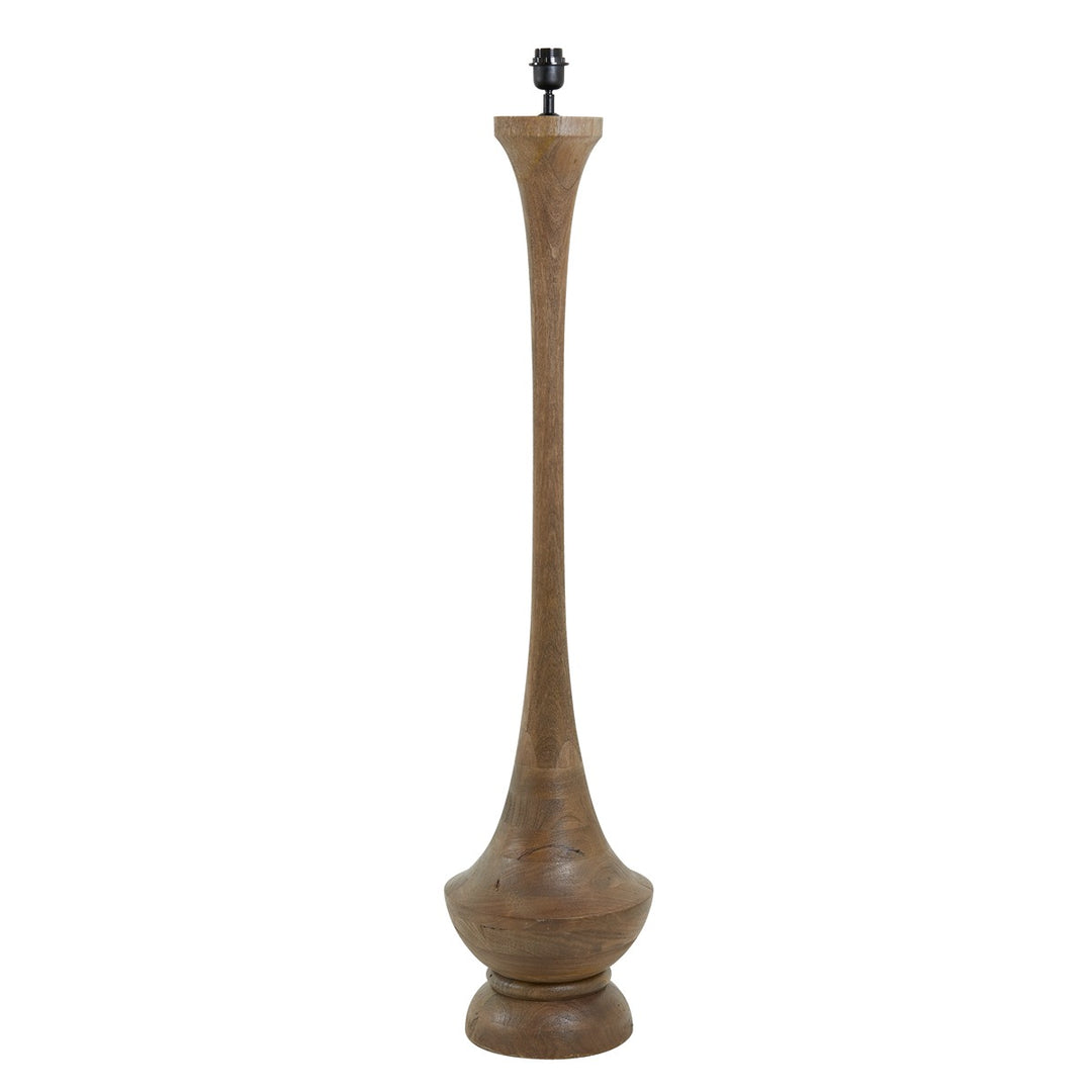 Nicolo Wooden Floor Lamp - Matte Brown Light & Living 1