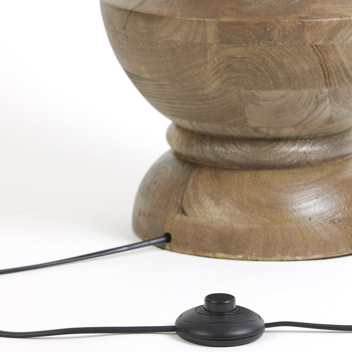 Nicolo Wooden Floor Lamp - Matte Brown Light & Living 3