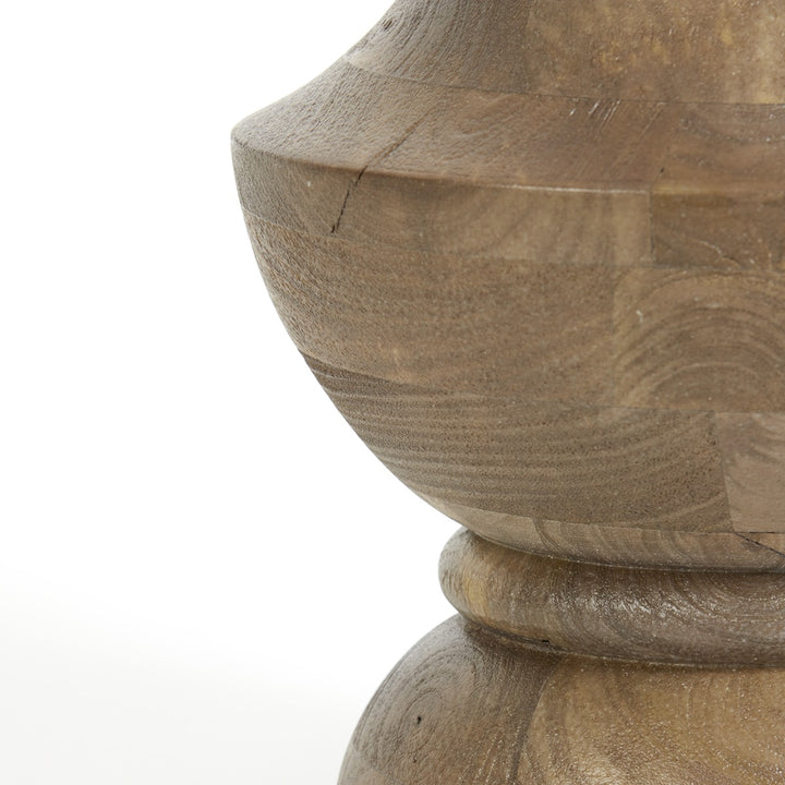 Nicolo Wooden Floor Lamp - Matte Brown Light & Living 4